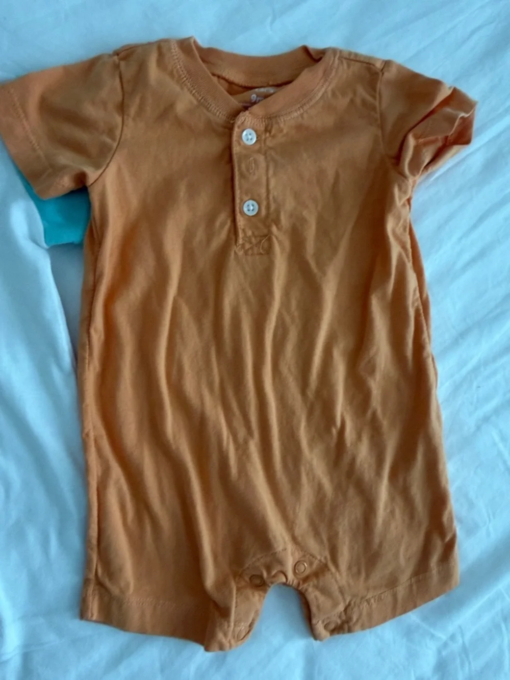 Carter's Orange & Neutral Kids Matching Jogger Set